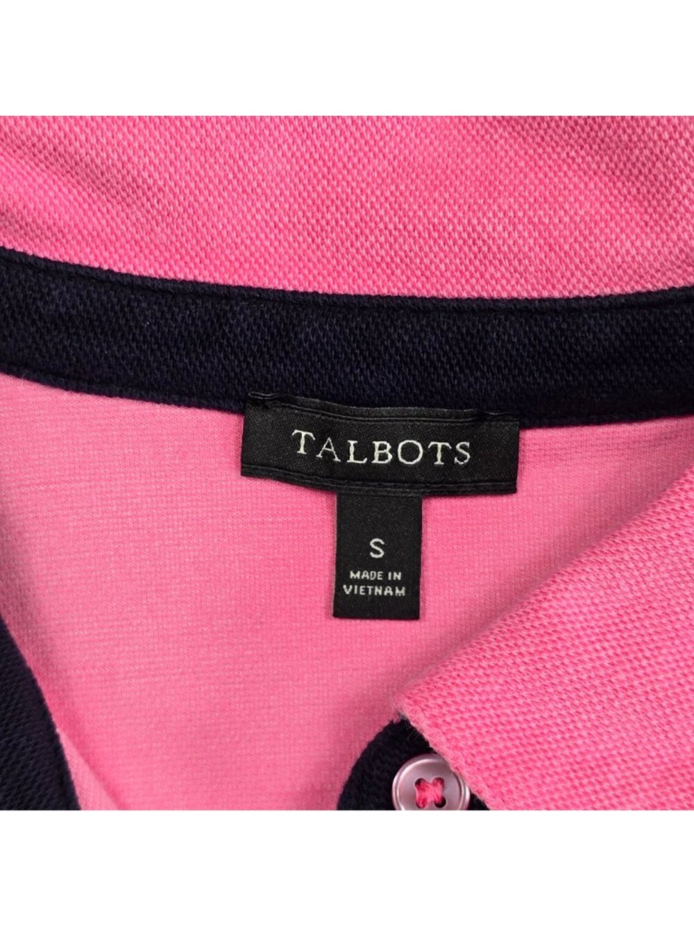Talbots Womens Small Sleeveless Collared Pink Polo Dress Casual Sporty - Picture 2 of 5